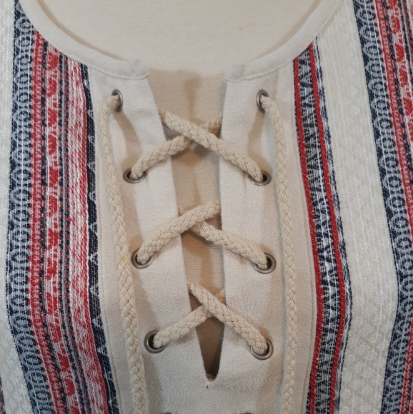 ETHEREAL paper crane boho tunic top LG NWOT *C3 - Picture 5 of 7